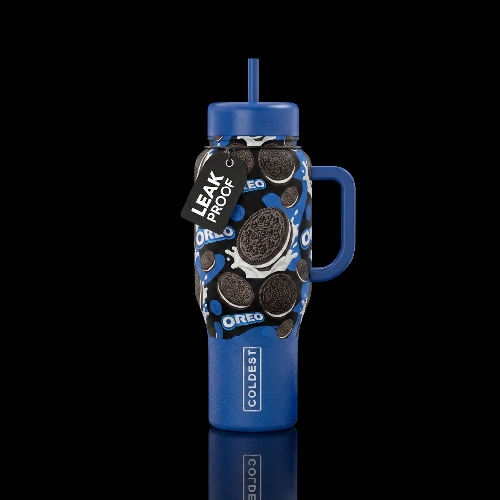 Oreo water bottle design
