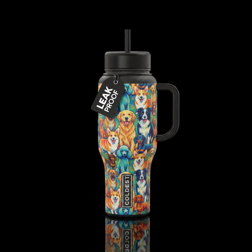 Dogs water bottle design