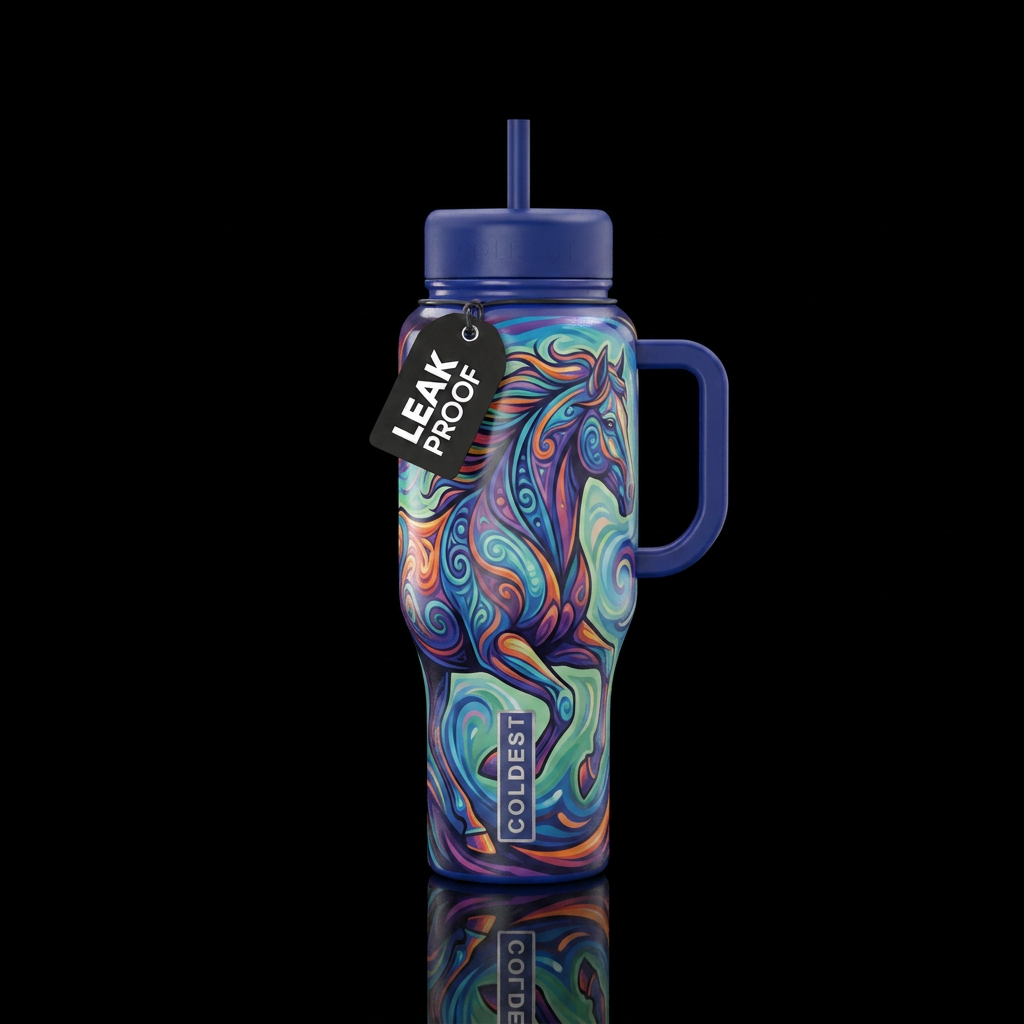 Horse water bottle design