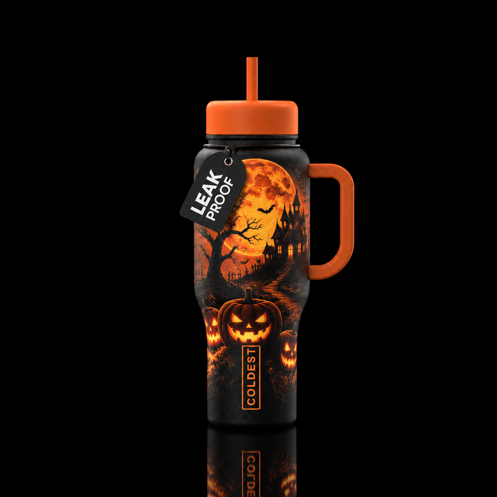 Halloween water bottle design