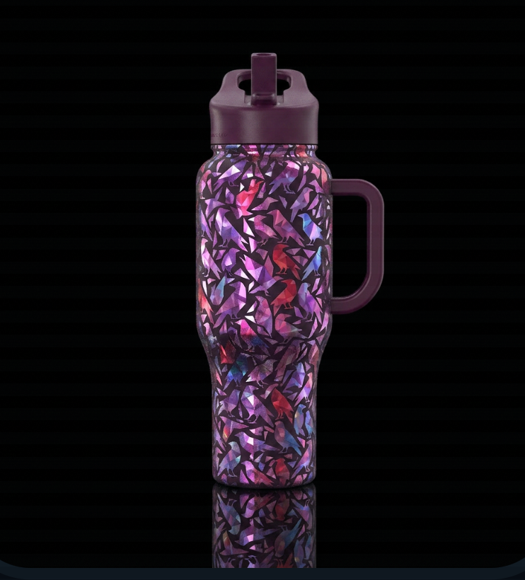 Murder she crows water bottle design