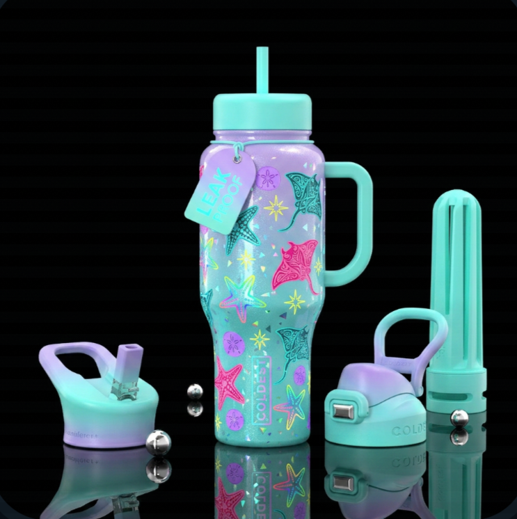 Ocean Confetti water bottle design