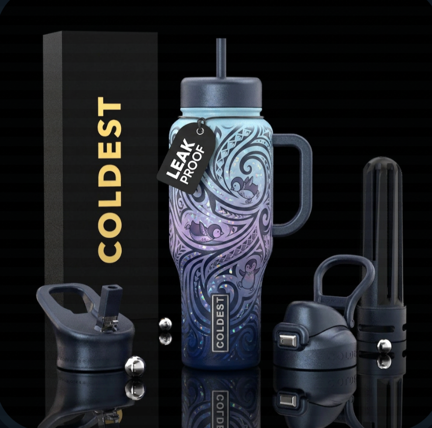 The coldest penguin water bottle design