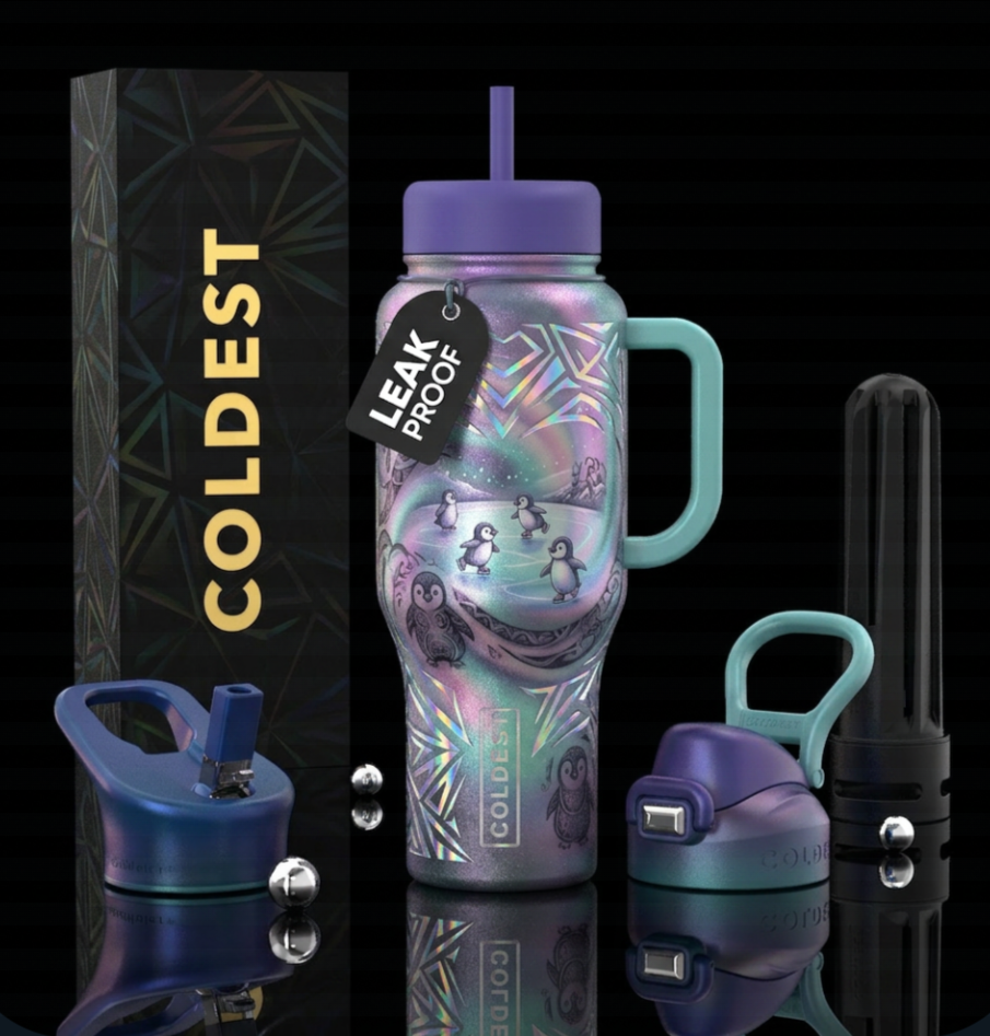 The Coldies water bottle design