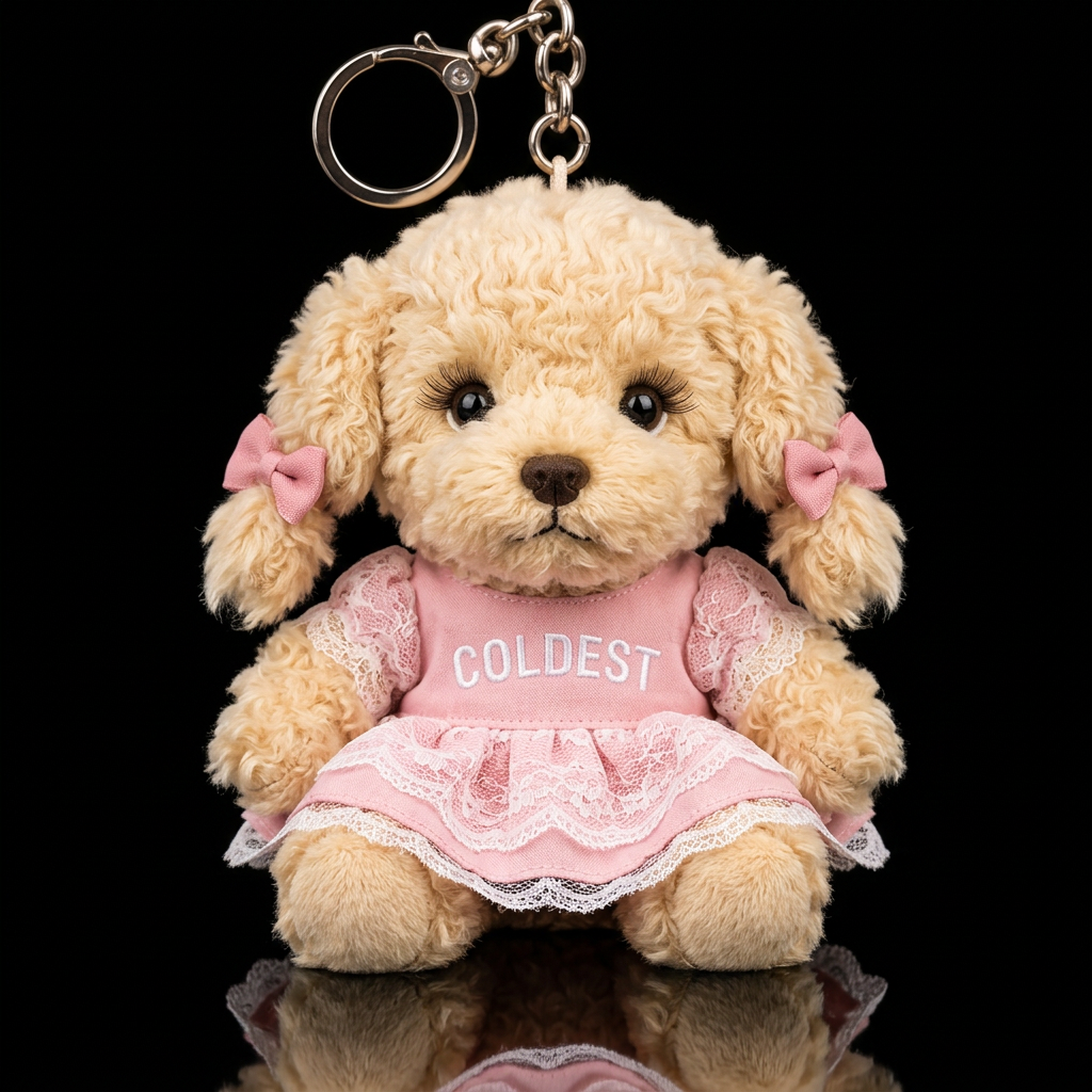 Pink puppy water bottle design