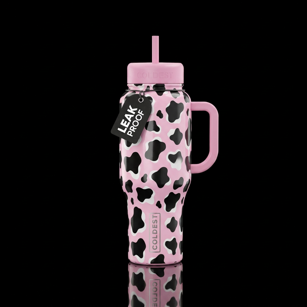Strawberry Milk water bottle design