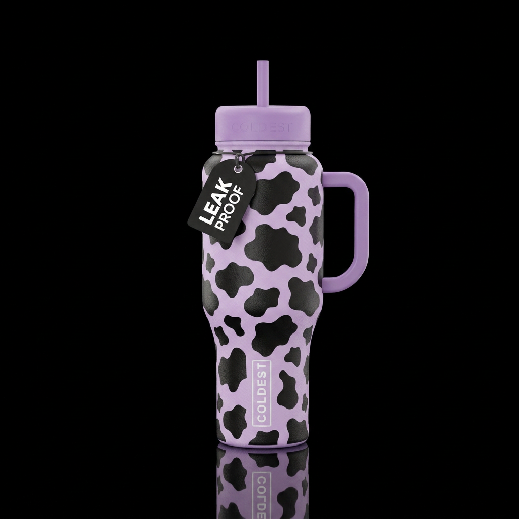 Blueberry Milk water bottle design