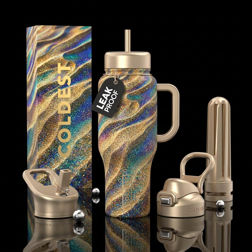 Sandy water bottle design