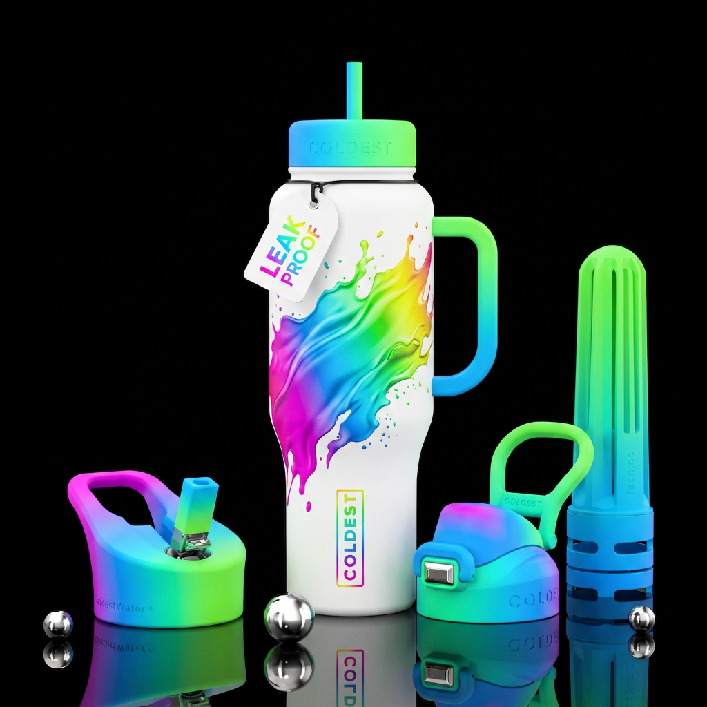 Color Splash water bottle design