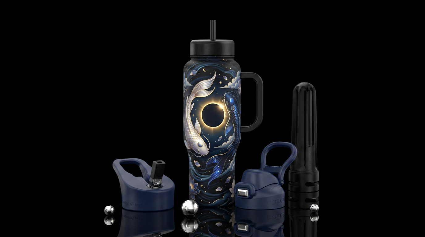 Koi Eclipse water bottle design