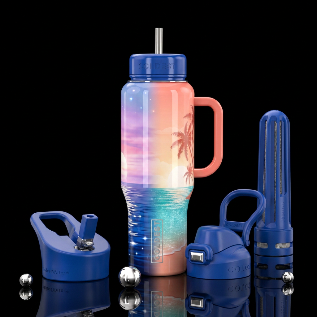 Summertime Mashup water bottle design