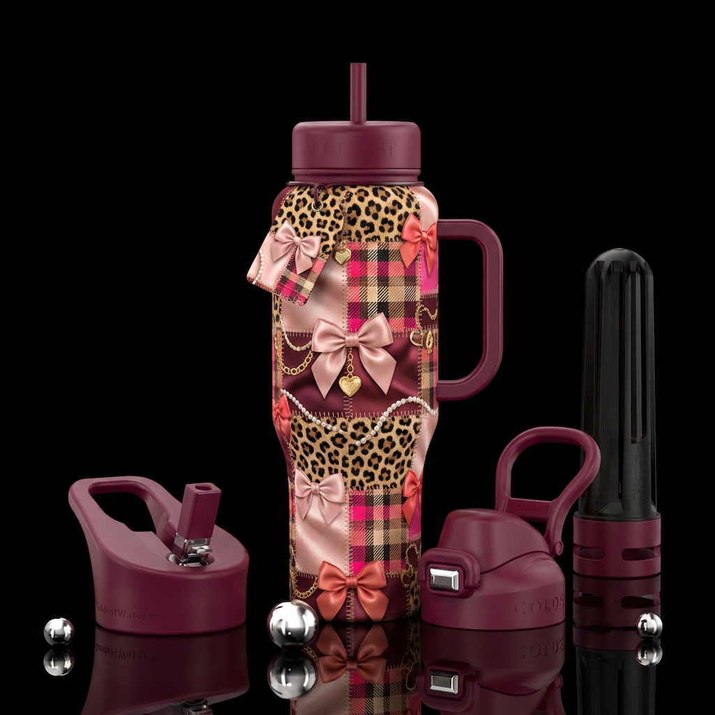 Glam Girl water bottle design