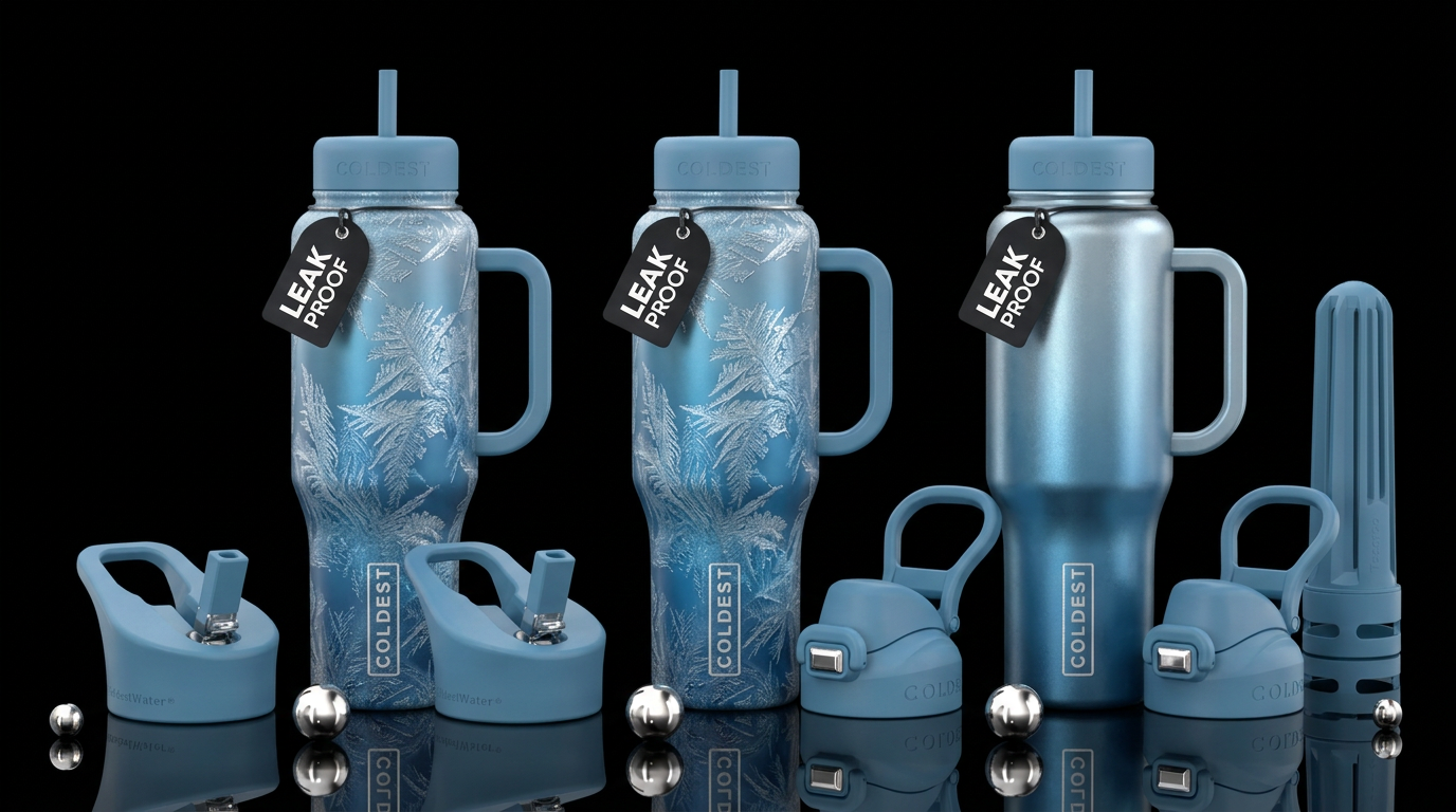 COLDEST WINTER FROST water bottle design