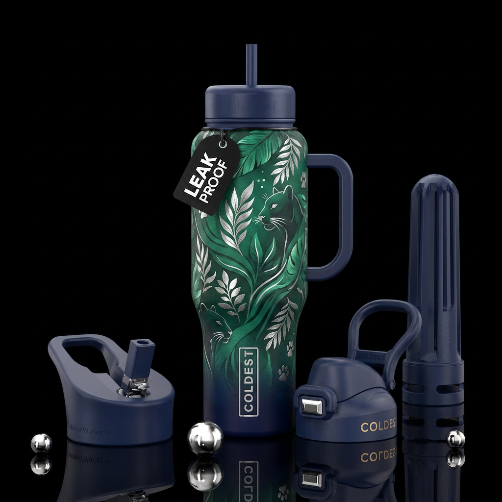 Moonlight Puma water bottle design