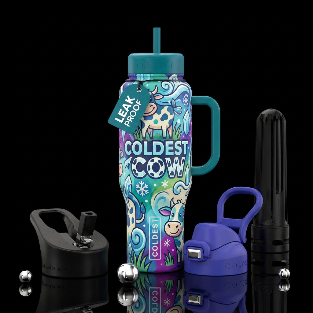 COLDEST COW water bottle design