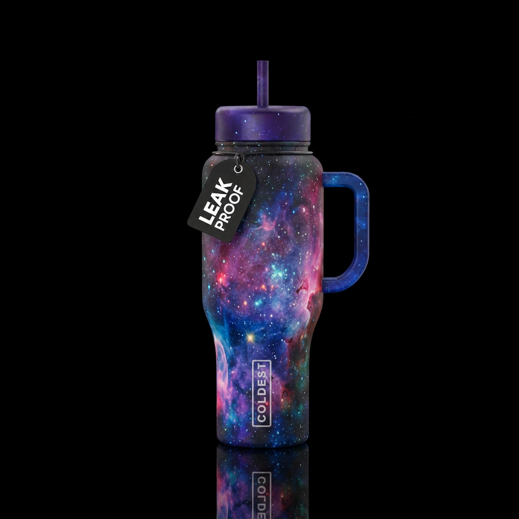 Cosmic Galaxy water bottle design