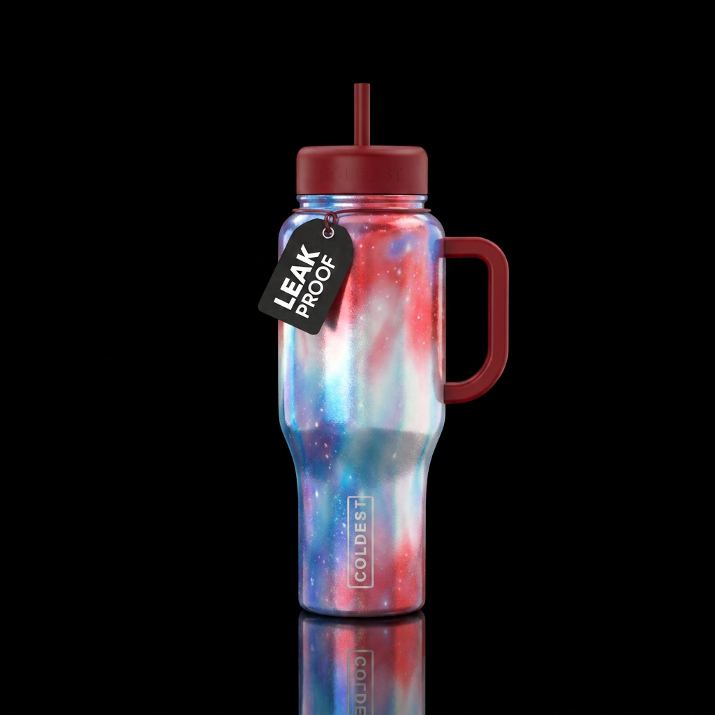Firecracker Shimmer water bottle design
