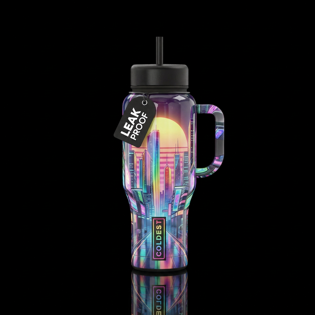 Glass City water bottle design