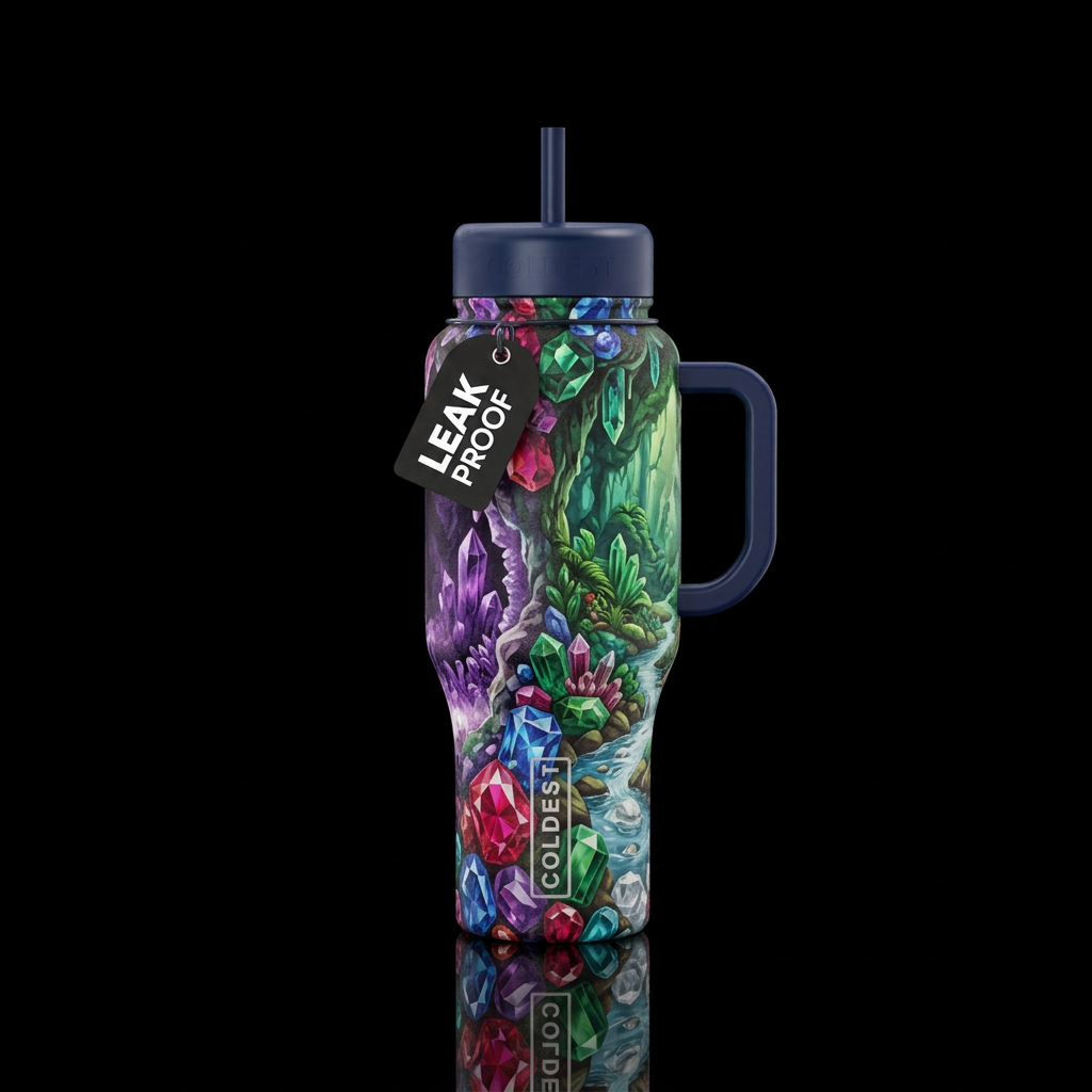 Living Jewel water bottle design
