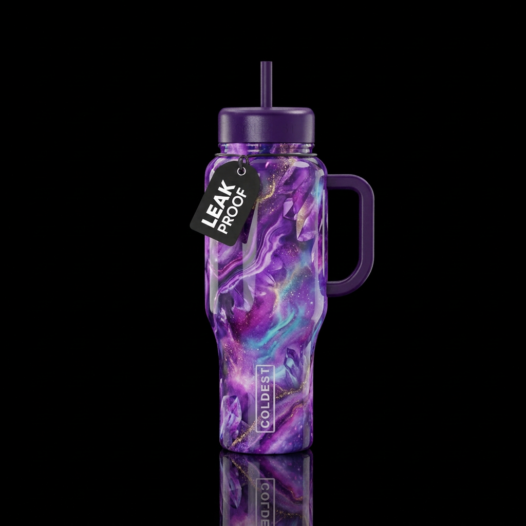 Amethyst 3 water bottle design