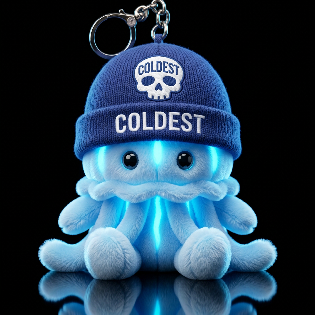 Glowing jellyfish water bottle design