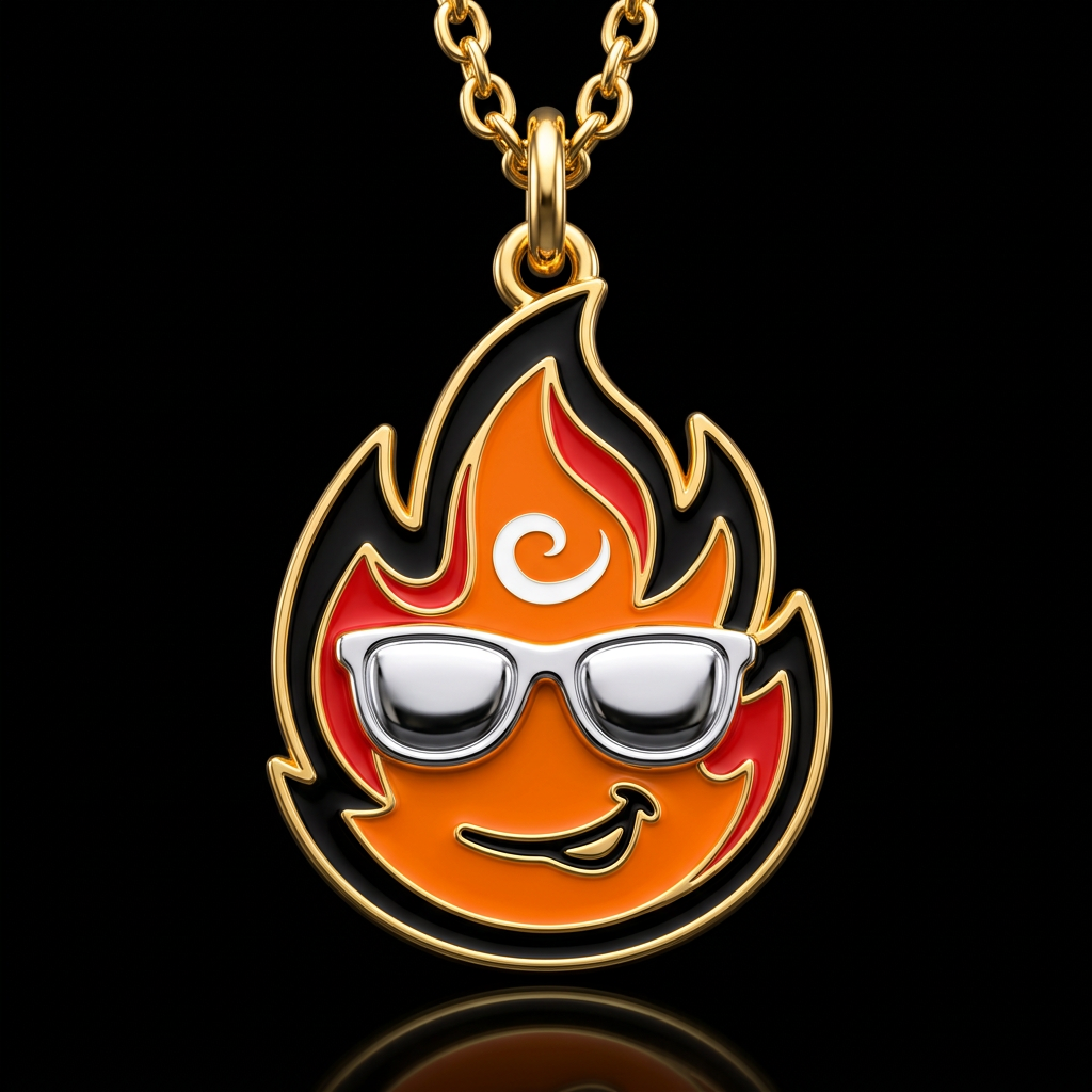 Fred the Flame water bottle design