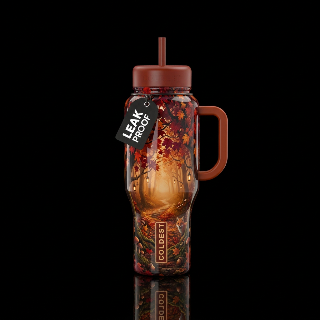 AUTUMN TWILIGHT water bottle design