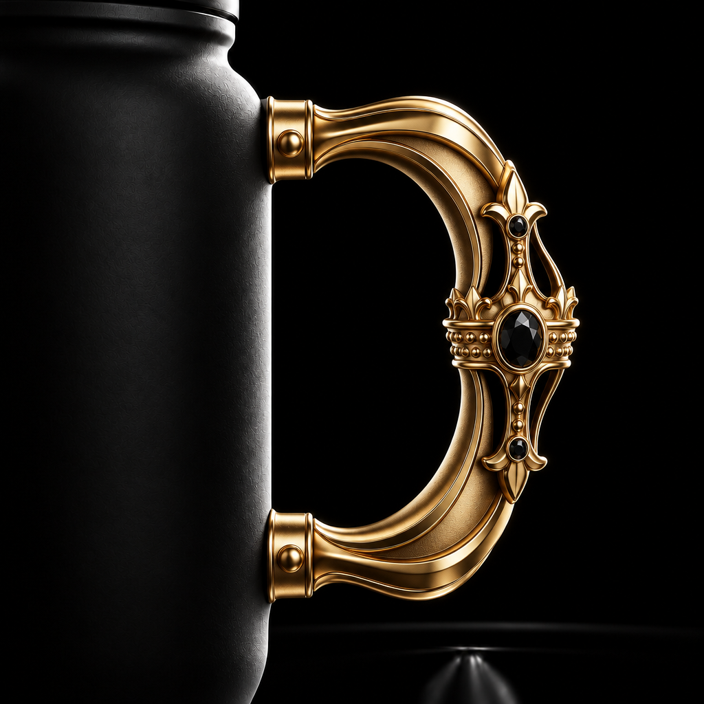 Royalty water bottle design