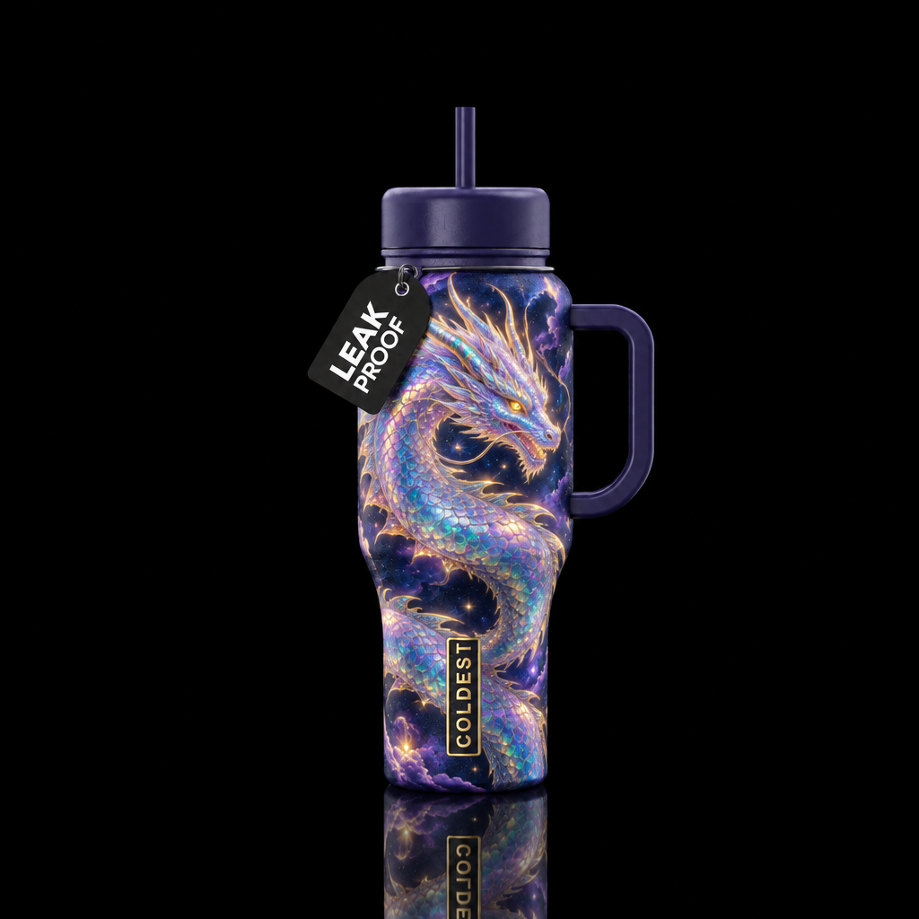 Opal Dragon water bottle design
