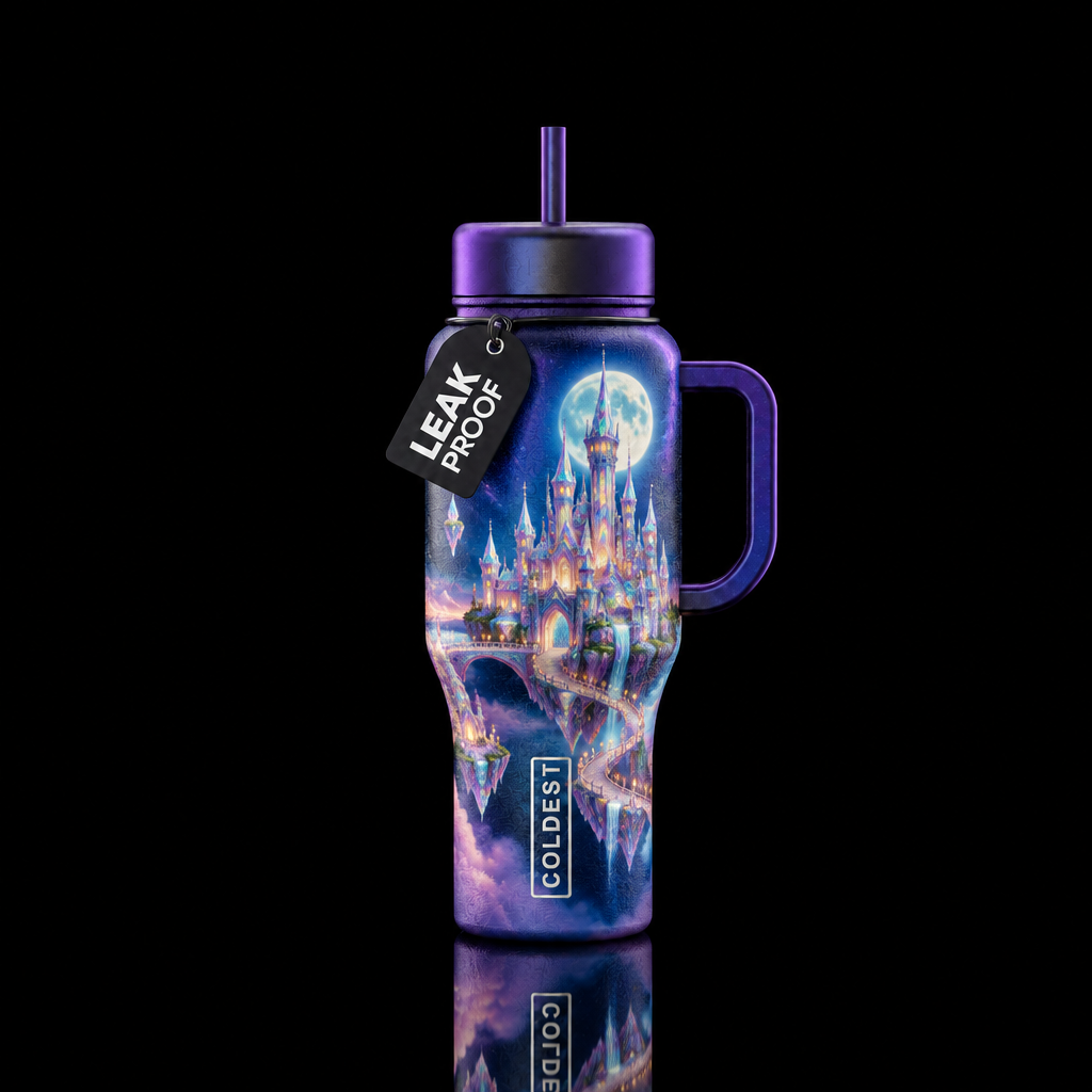 Opal Castle water bottle design