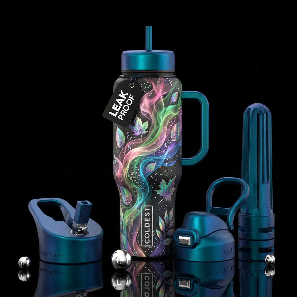 Colors of the wind water bottle design
