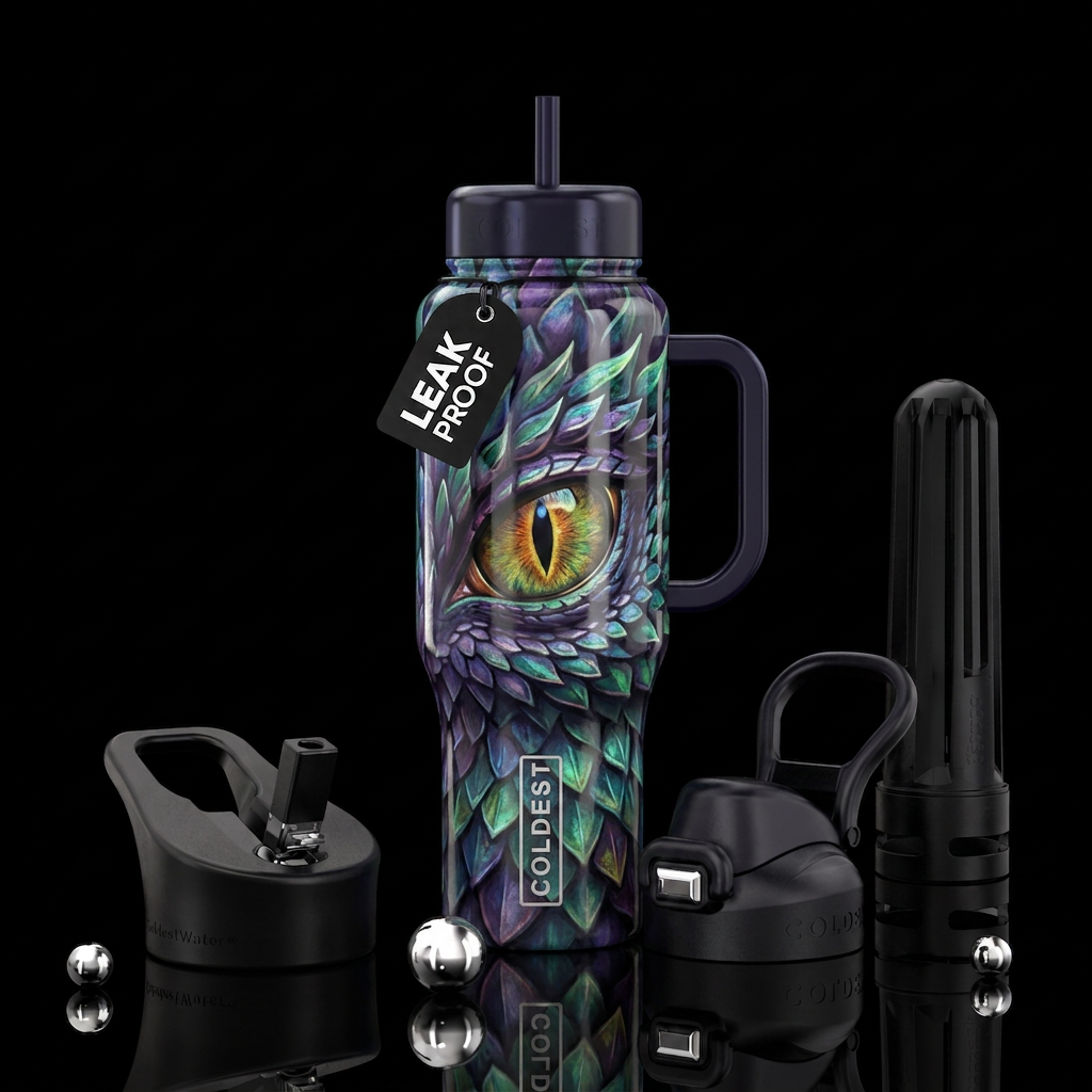 Dragon eye water bottle design