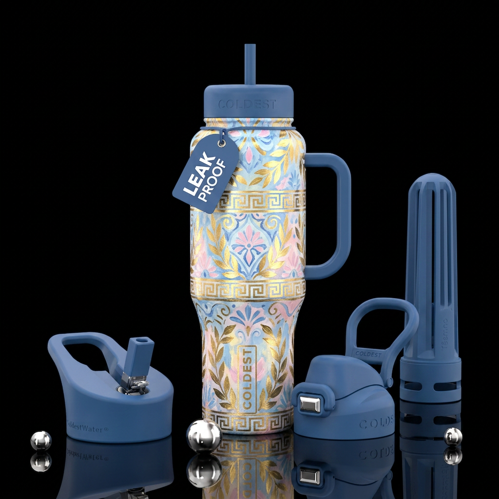 Greek Goddess water bottle design