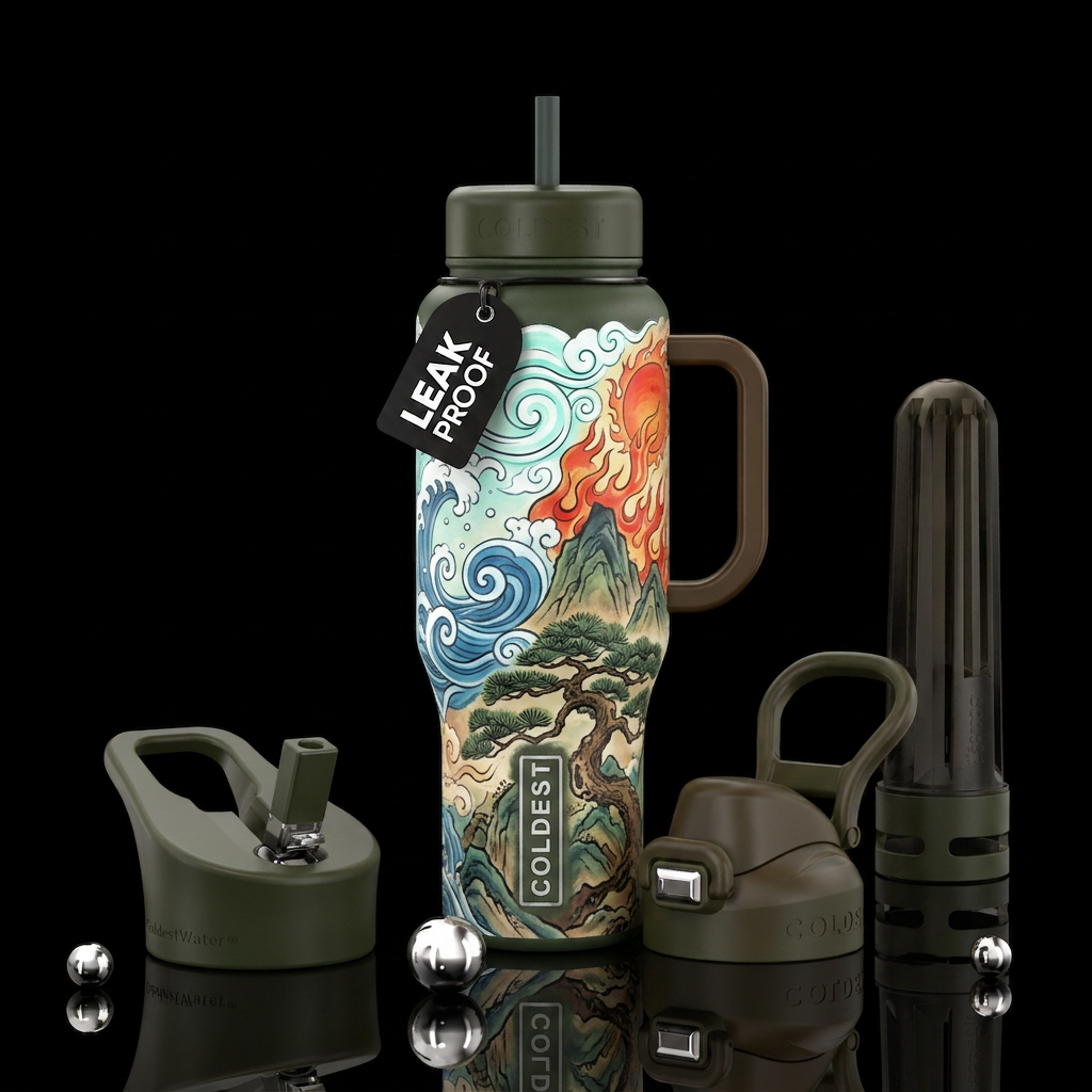 4 Elements water bottle design