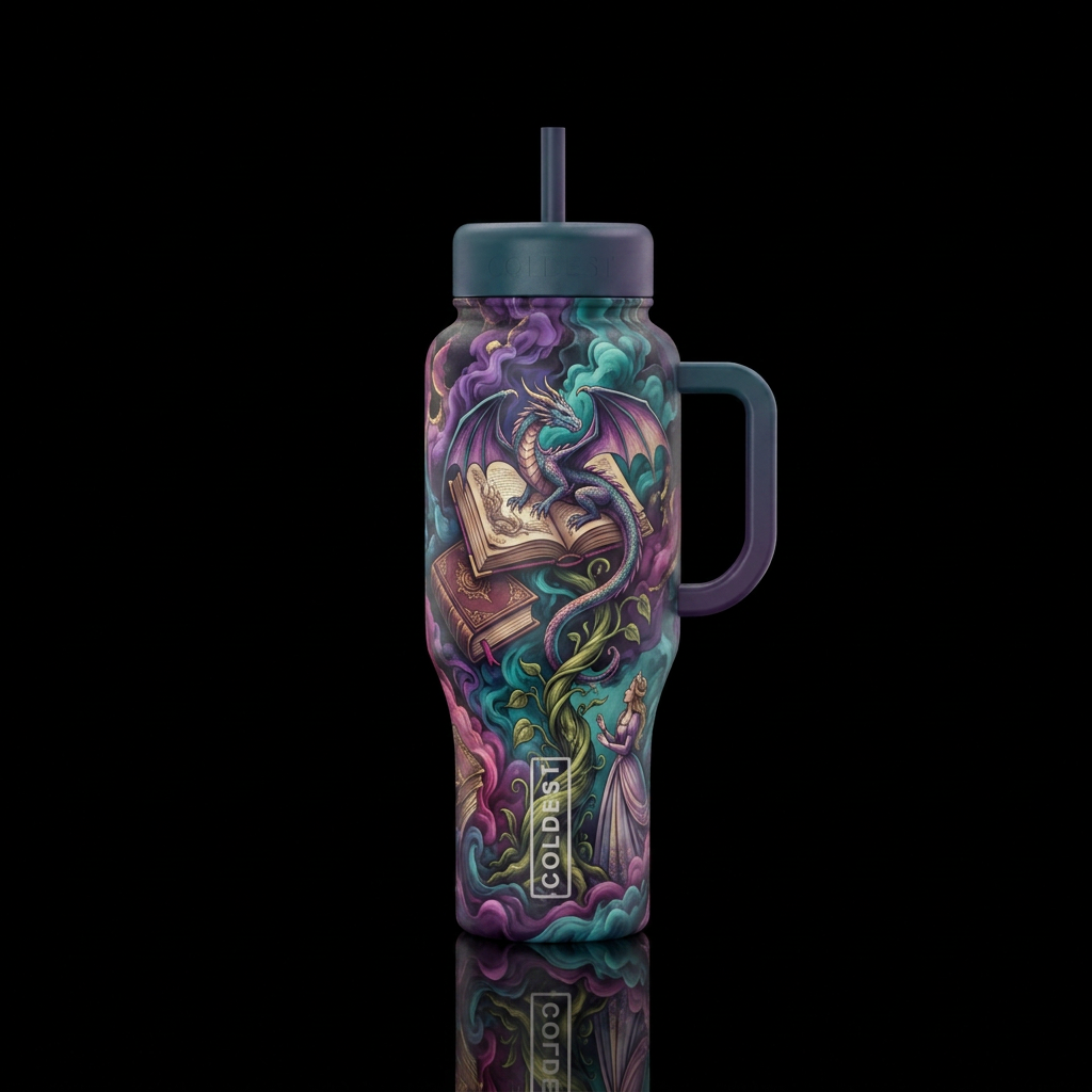 Real life fairytale water bottle design