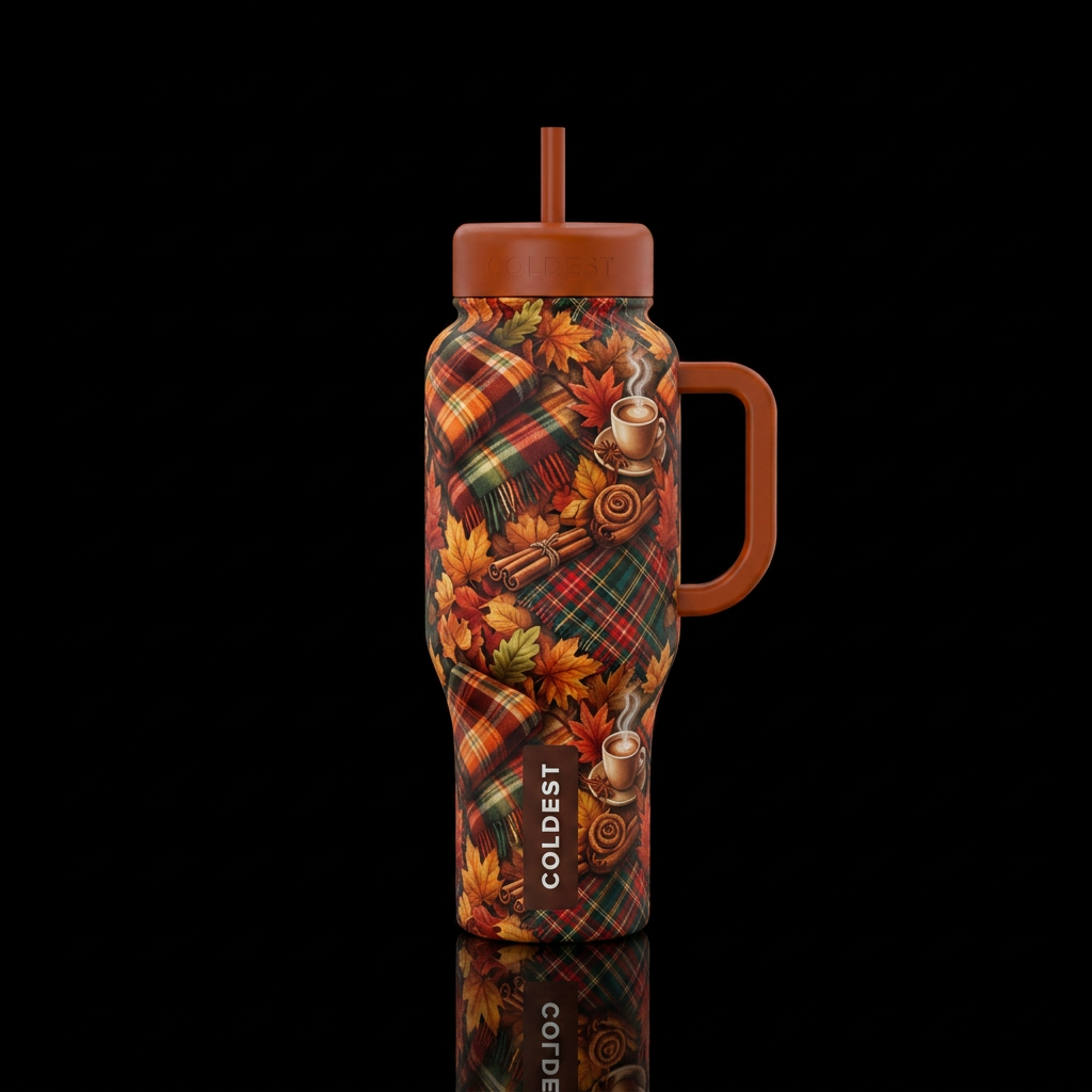 Fall in love water bottle design