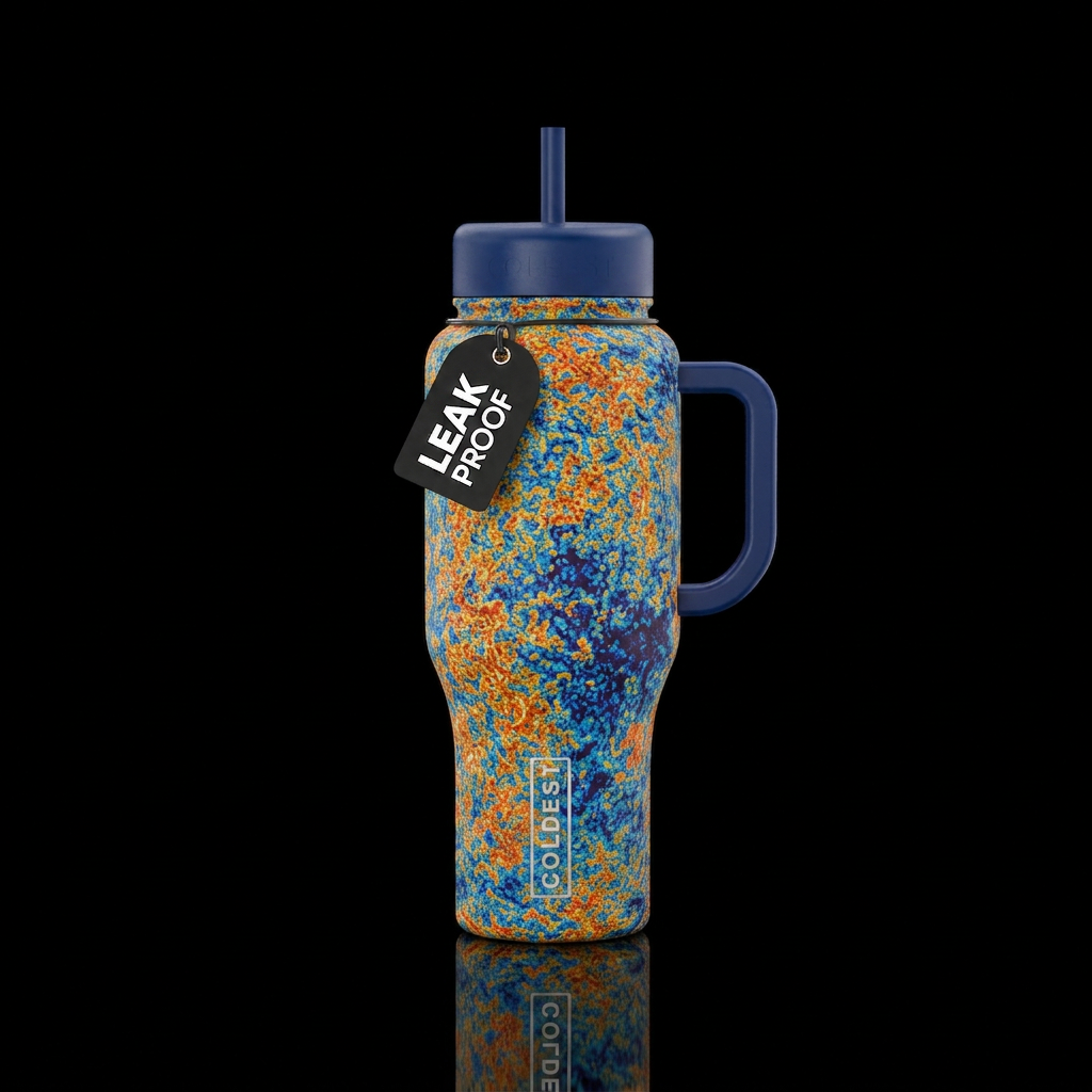 Edge of the cosmos water bottle design