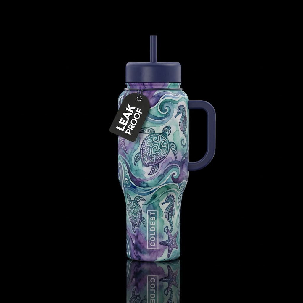 Sea dreams water bottle design