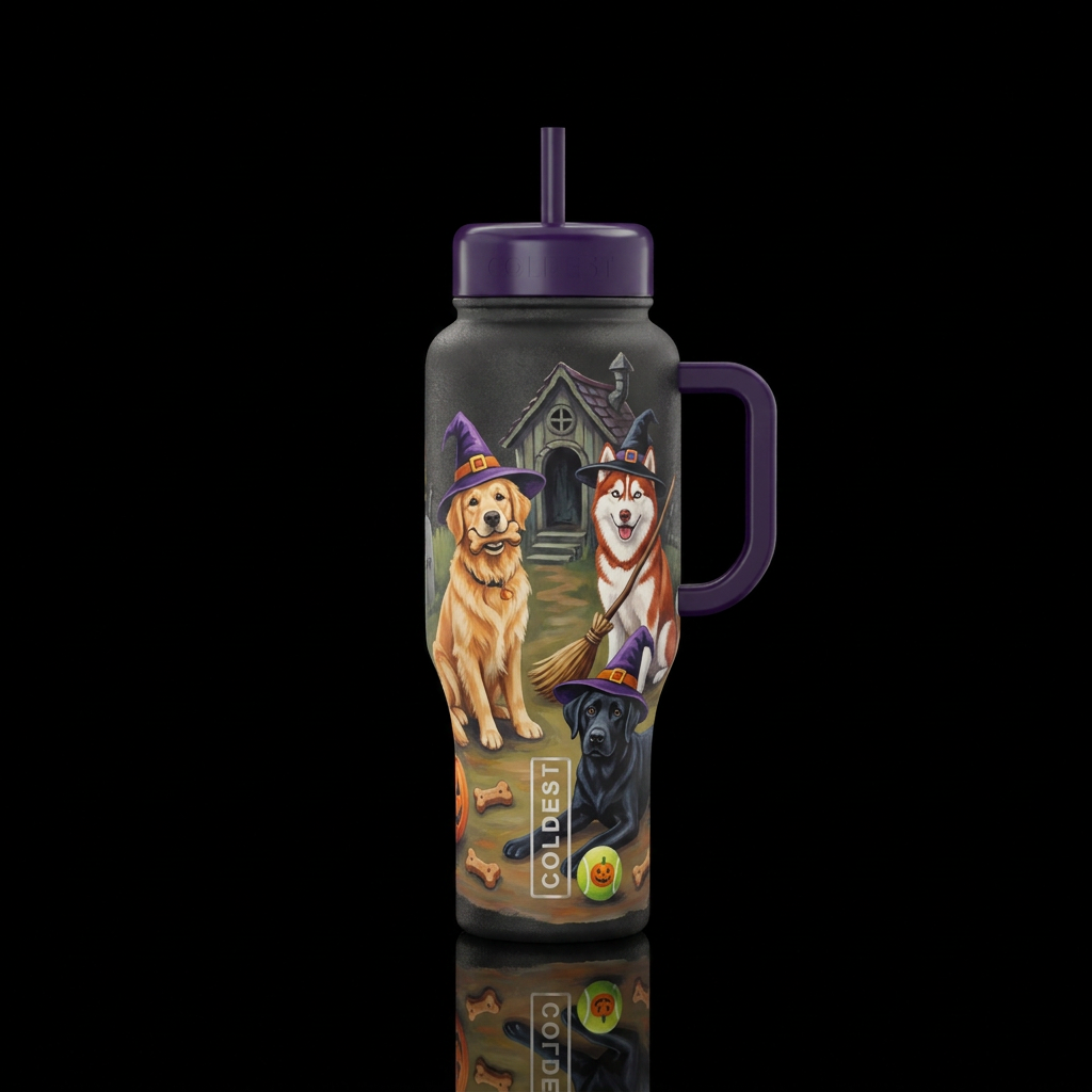 Witches best friend water bottle design