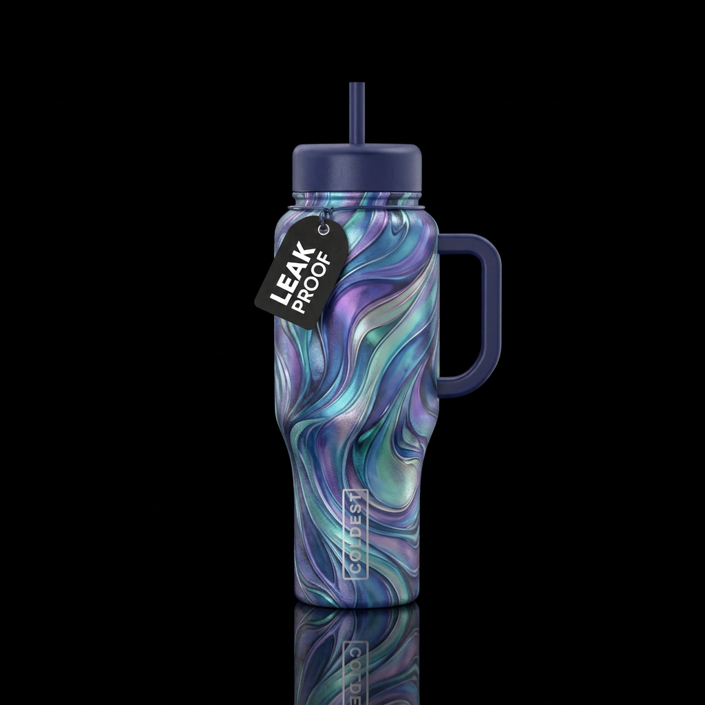 Ice river water bottle design