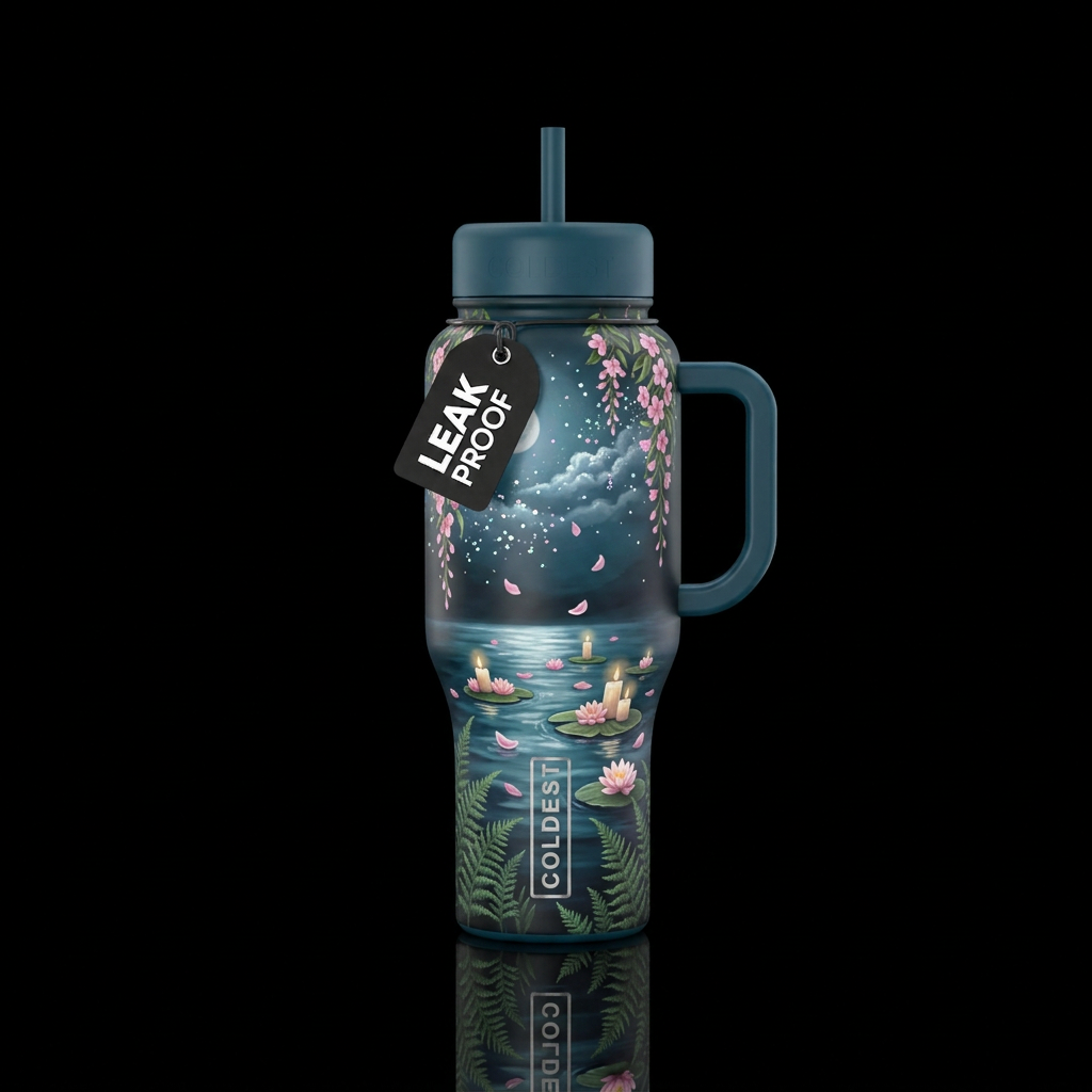 Love is in the air water bottle design