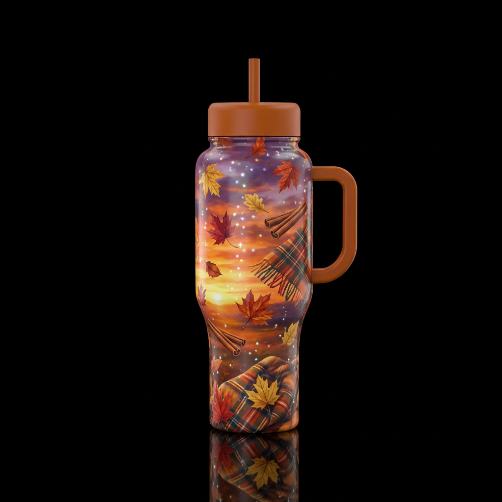 Feels like Fall water bottle design
