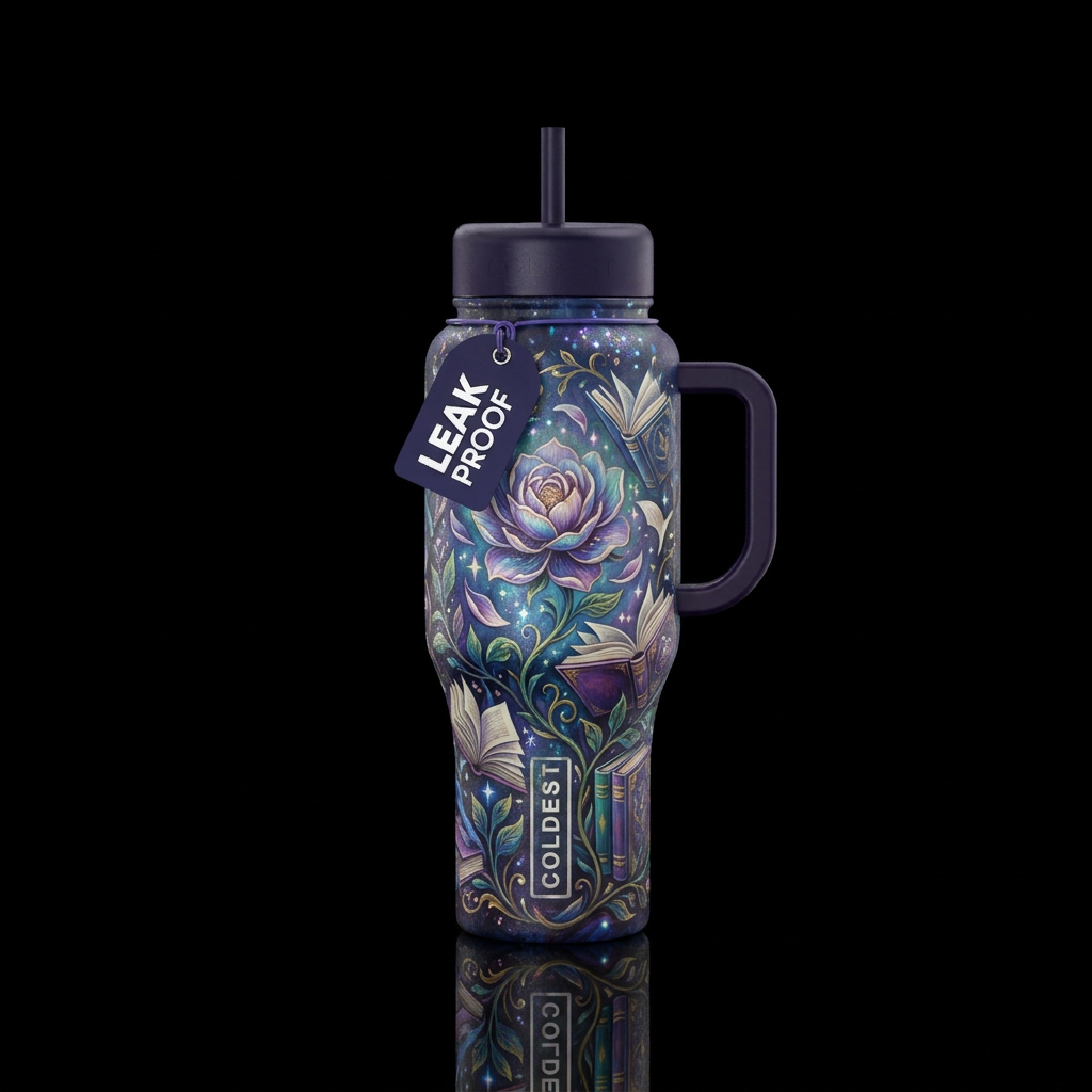 Entrancing Reader water bottle design