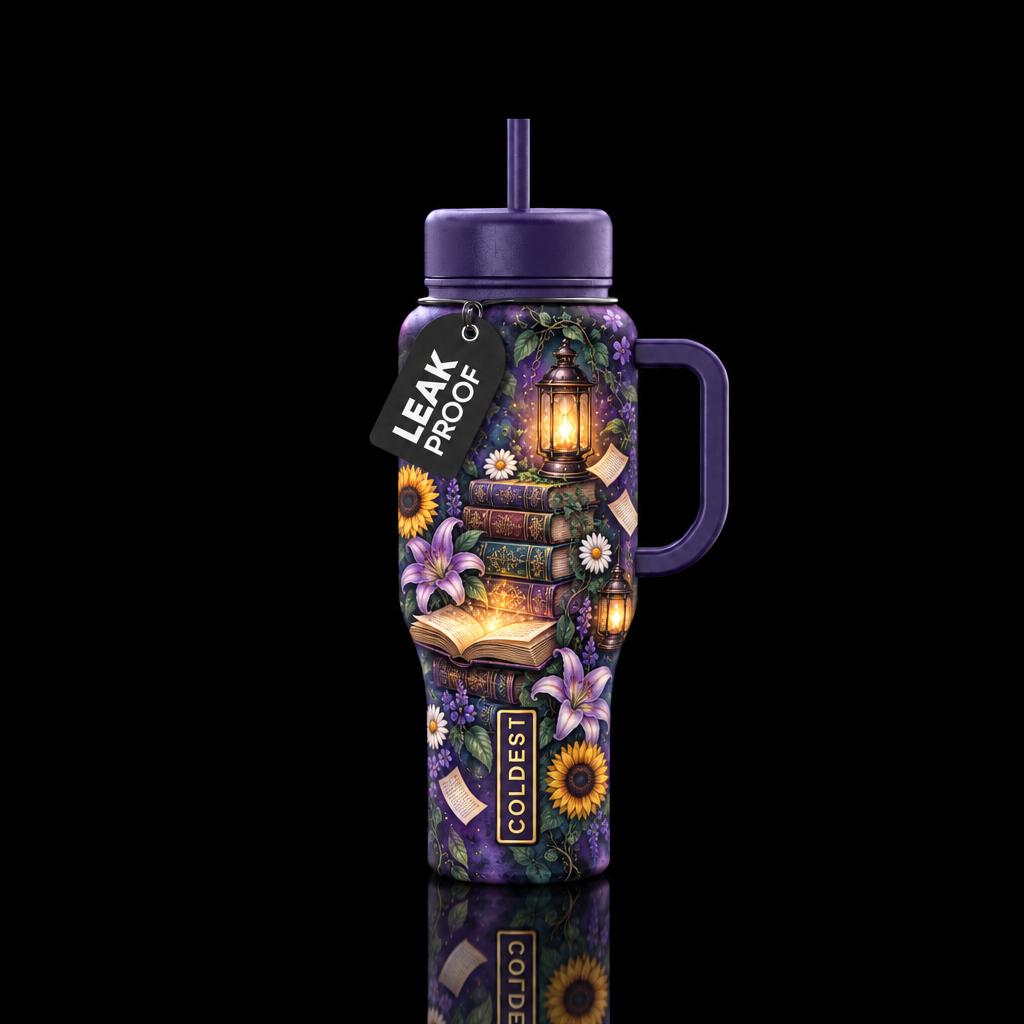 Secret Reader water bottle design