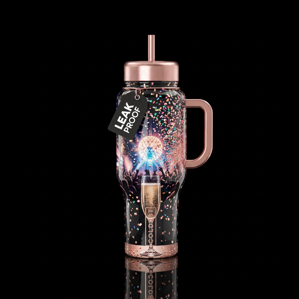 Make the bottom of the cup coming up a champagne g... water bottle design
