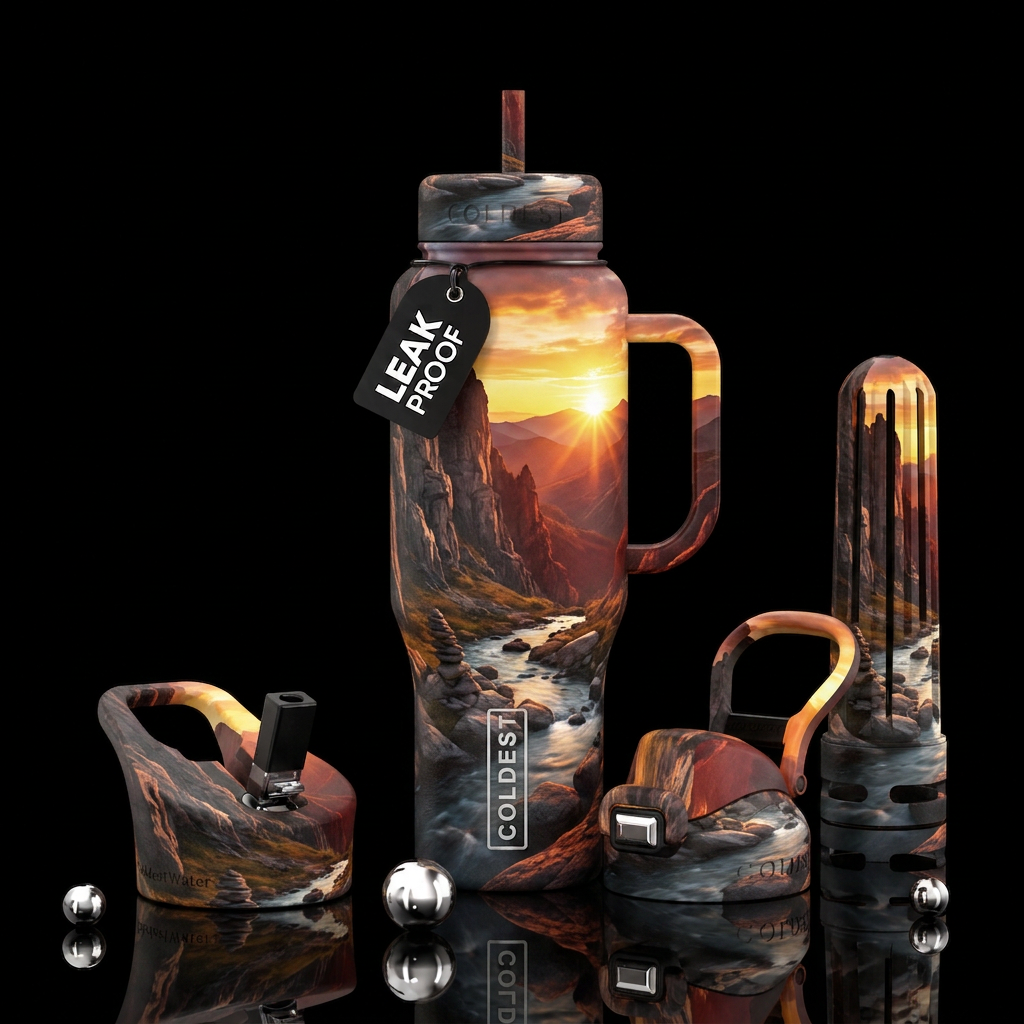 Canyon Chaos water bottle design