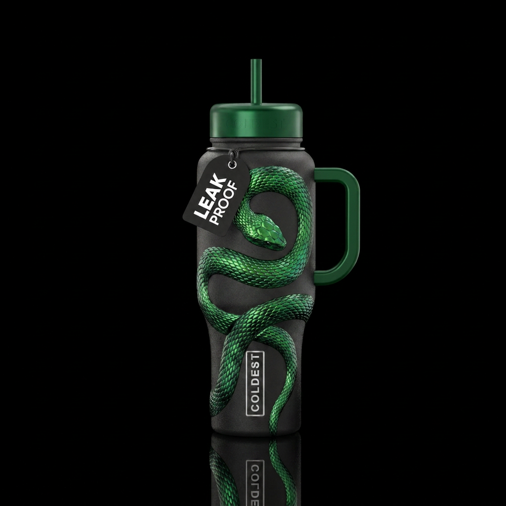 Serpentine water bottle design