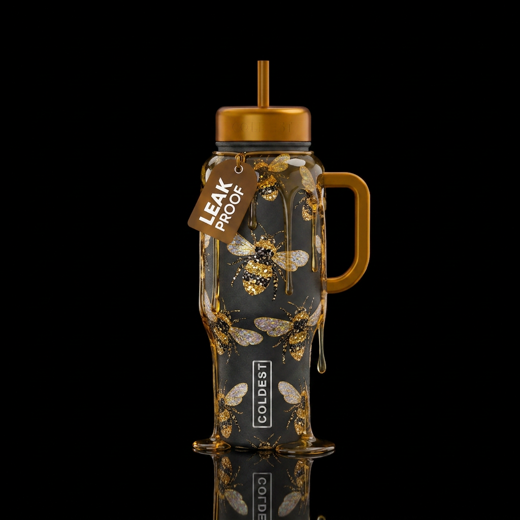 Bee good water bottle design