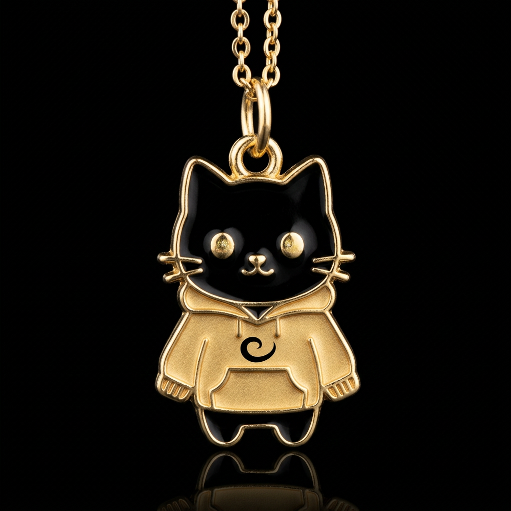 Spooky the cat water bottle design