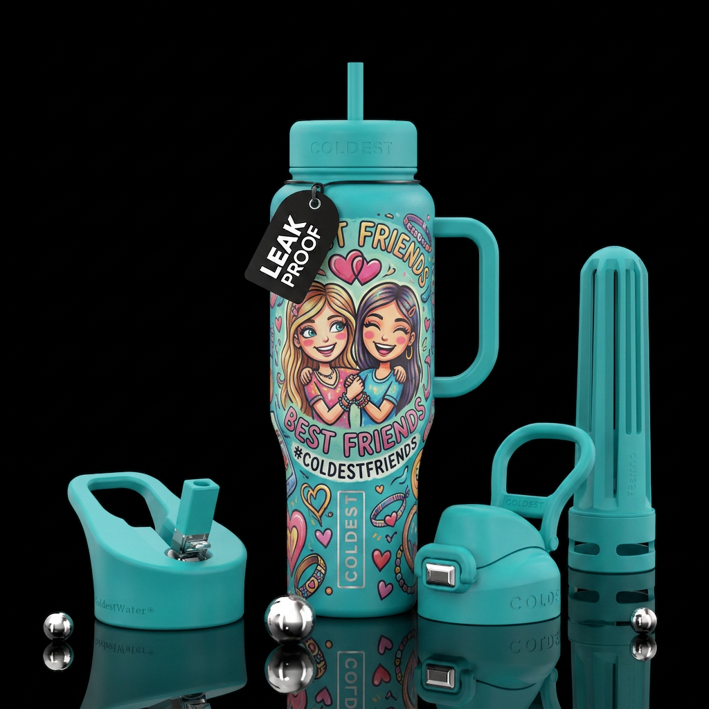 Best friends water bottle design